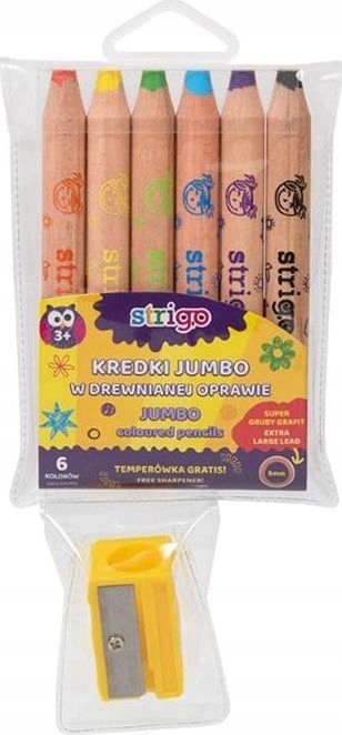 STRIGO KREDKI JUMBO DLA MALUCHA 6KOL