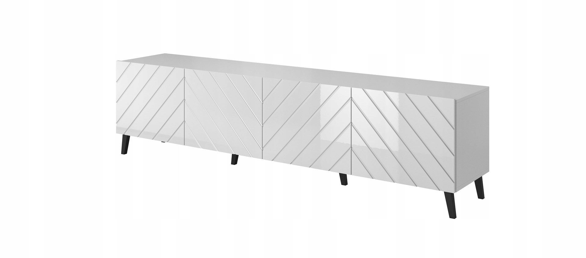 Шкаф ABETO 200X42X52 RTV белый / глянцевый белый