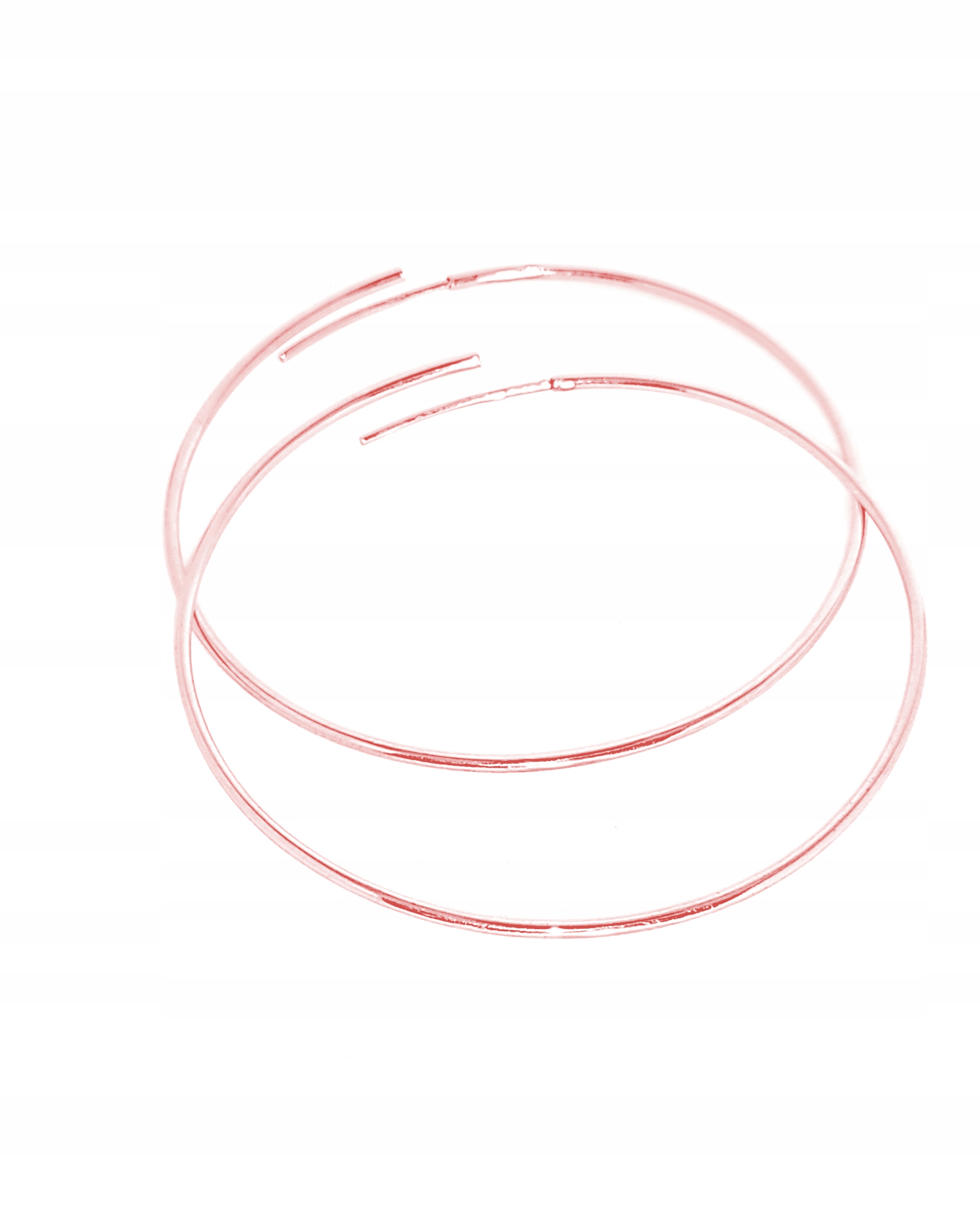 Stříbrné náušnice s kolečky 6 cm