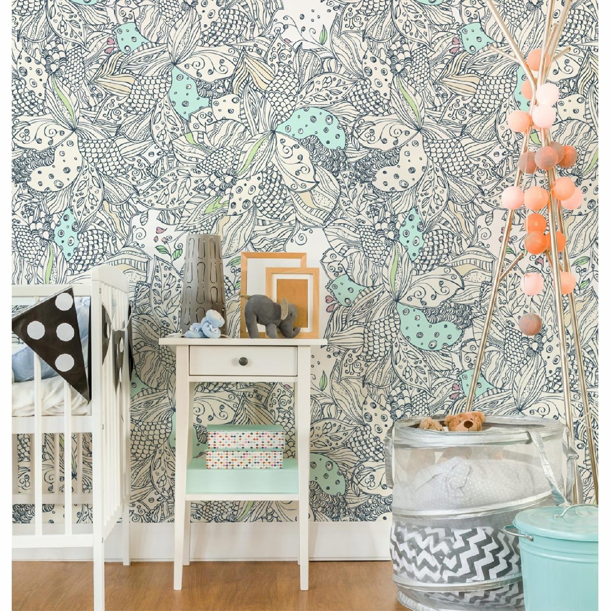 

Fototapeta flizelinowa Patchworkowe listki 250x104