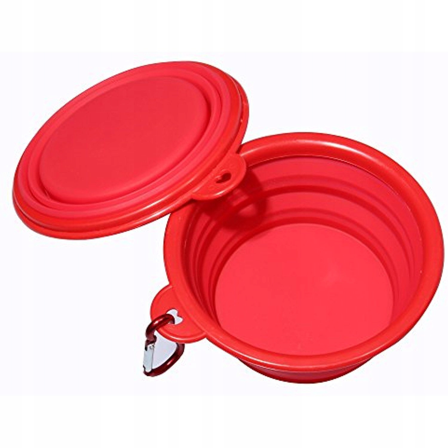 

Składana miska dla psa na wodę 600ml 0,6 l Red