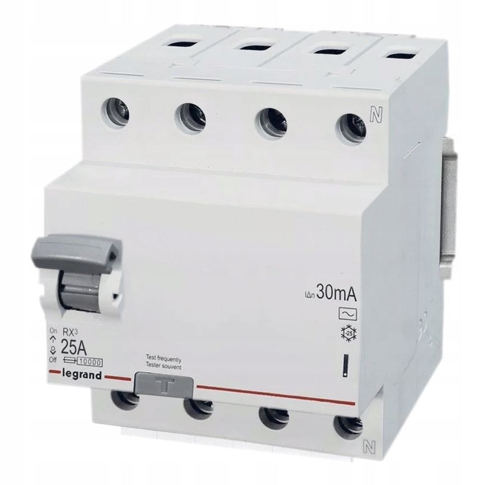 

Legrand Rx³ Wyłącznik Różnicówka 4P 25A 402062