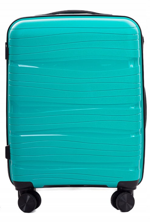 Kabinowa Mała Walizka Do Samolotu Bagaż Podręczny Polipropylen Turkus