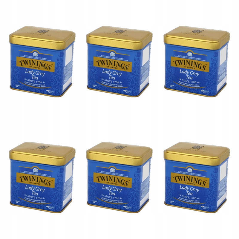 Twinings Čaj Listový Černý Aromatizovaný Lady Grey 100g X6