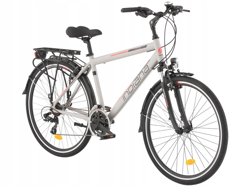 Rower trekkingowy Indiana X-Road 1.0 M21 28 cali męski Szary