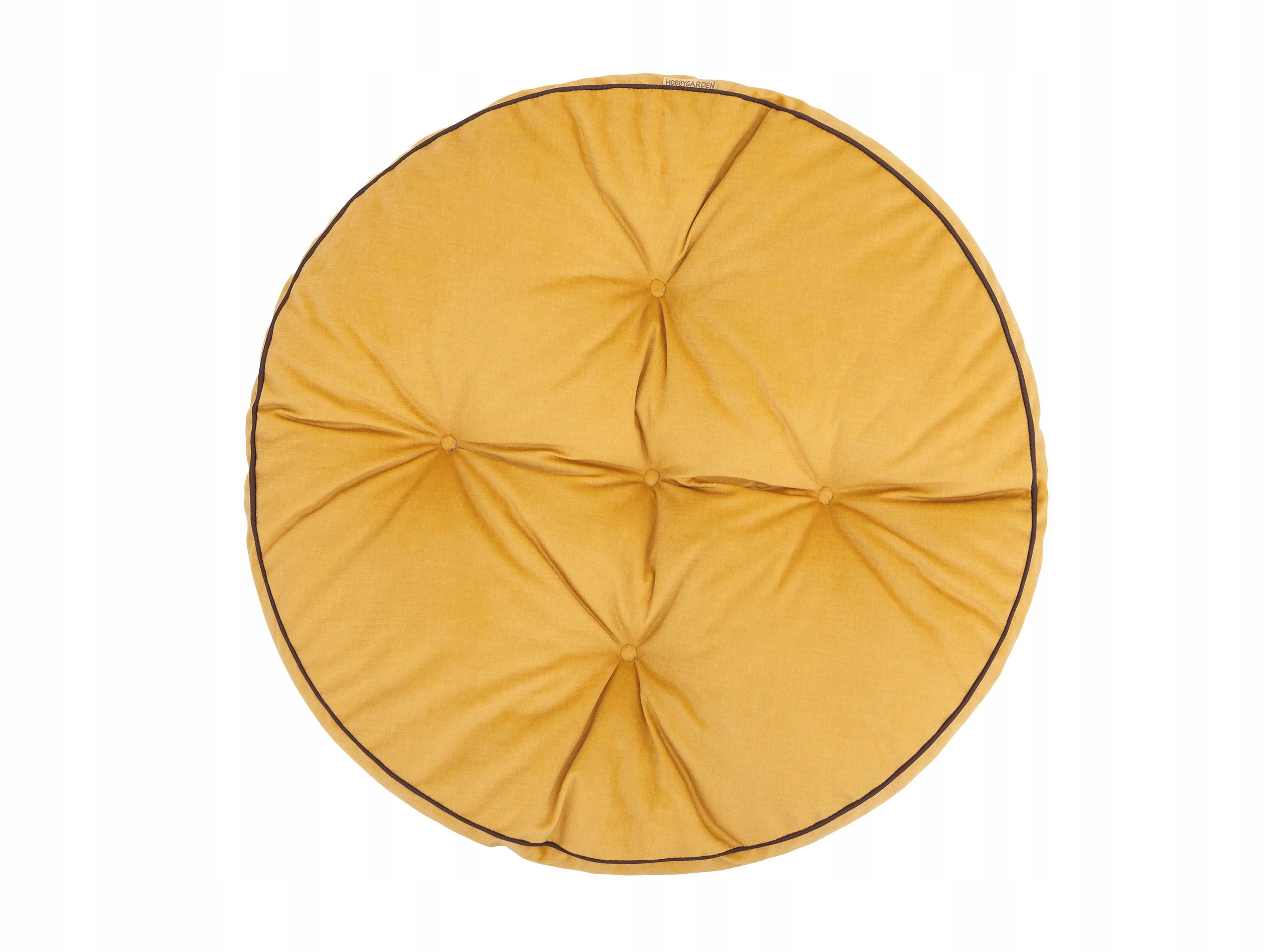 Polštář pro sezení na zemi, polštář kulatý na podlahu 57x57 cm