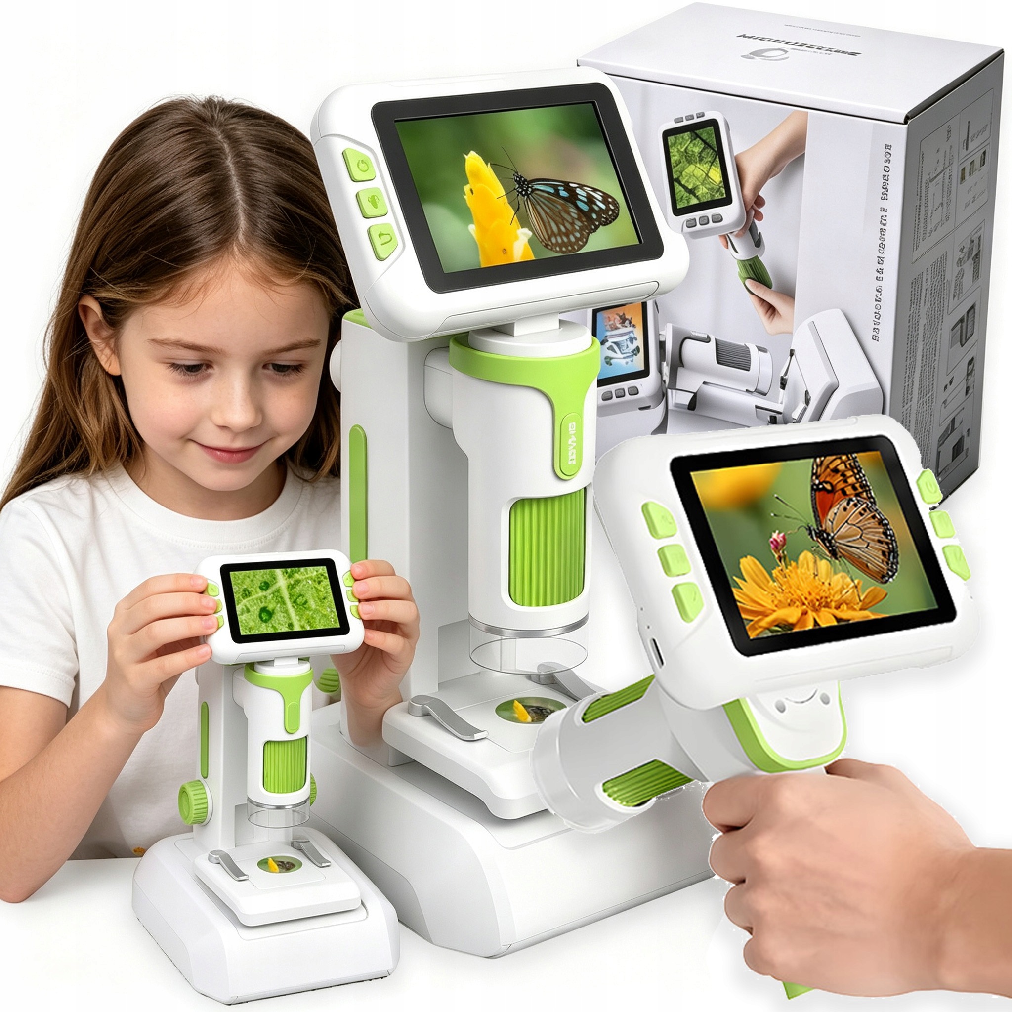 Digitální Kapesní Vzdělávací Mikroskop Pro Děti 1600X S LCD 48MP 1080P
