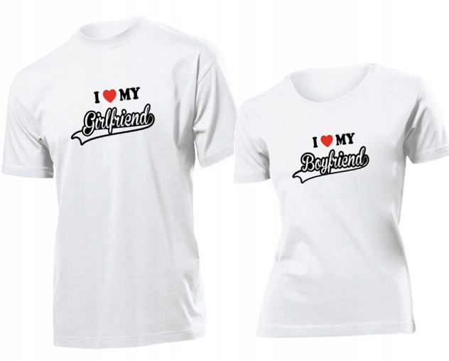 

Koszulki dla par Kocham Dziewczyne Chlopaka XL