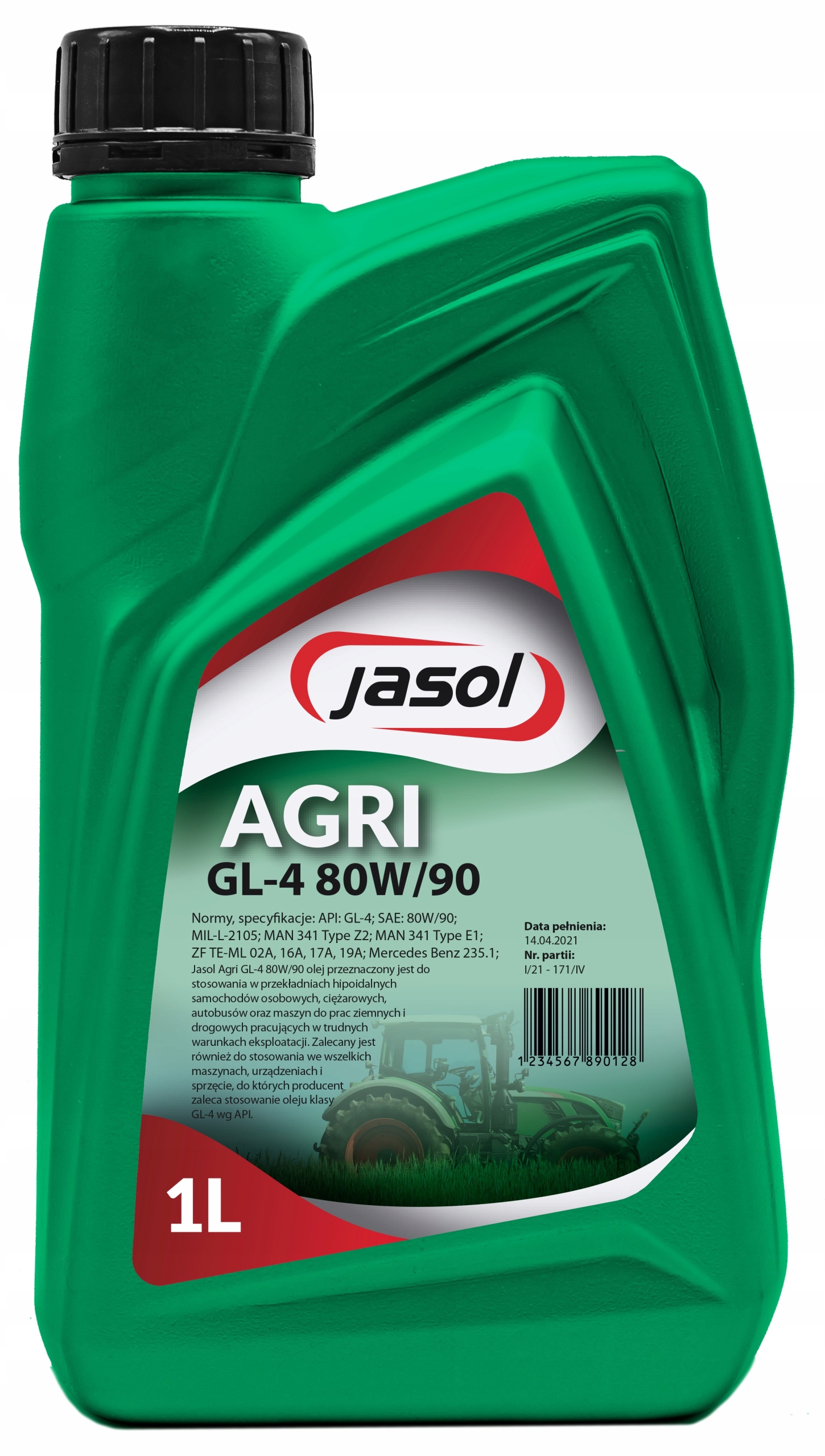 Olej Przekładniowy Hipo Jasol Agri GL-4 80w90 1L