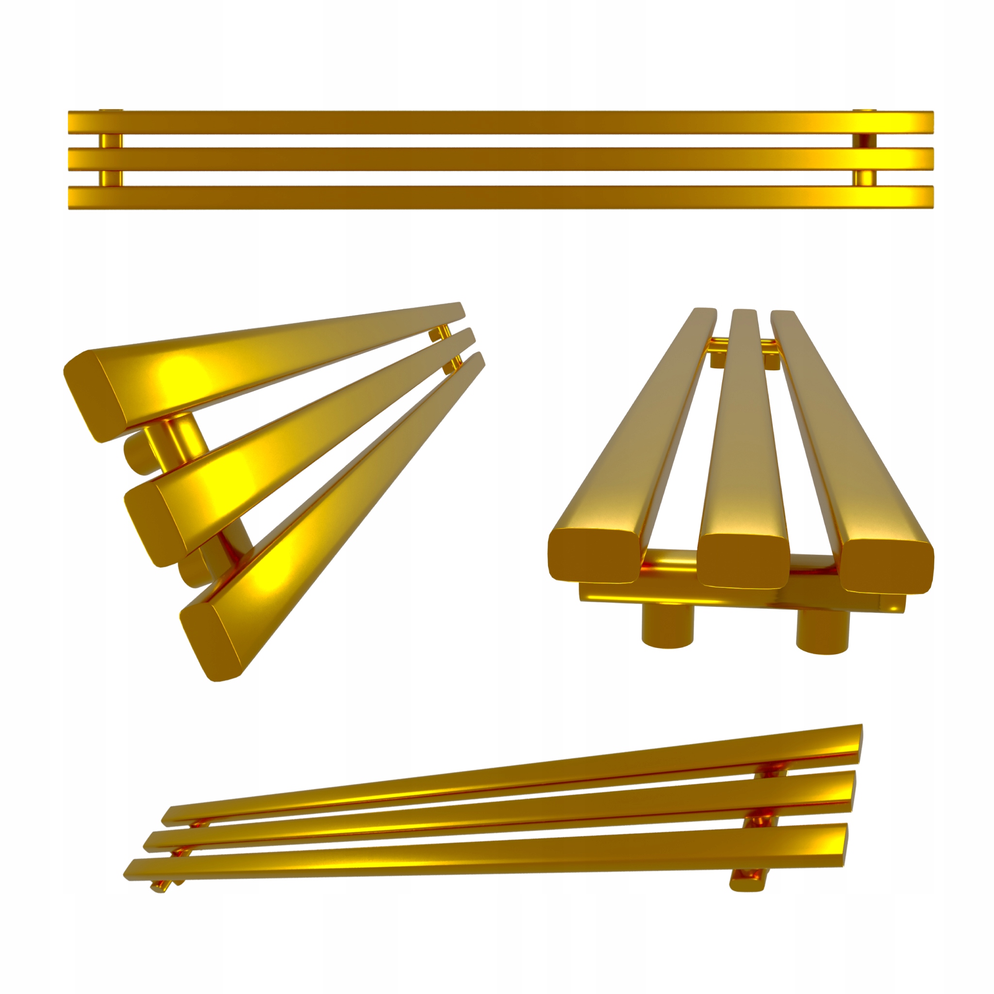 Horizontální Radiátor HORIZONT3 21x180 Zlatý