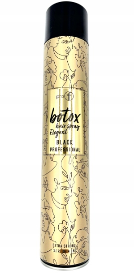 PRO F MOCNY LAKIER DO WŁOSÓW BLACK ELEGANT 750ML