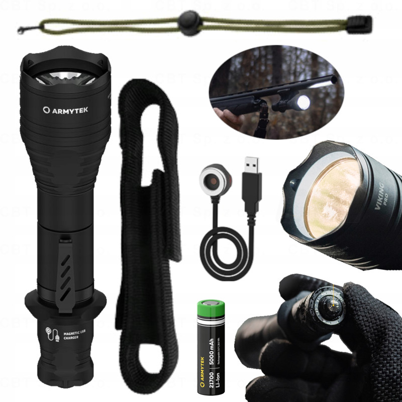 Latarka taktyczna Viking Pro Warm 2050 lm Led Armytek