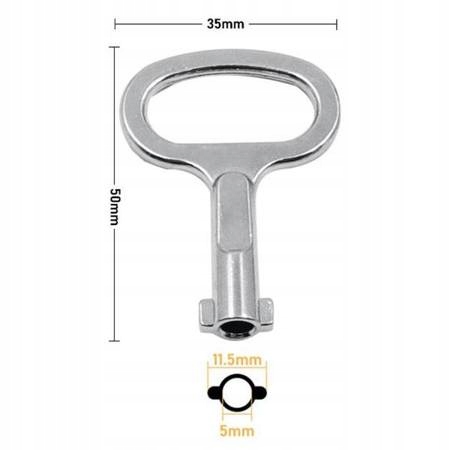 Klucz do szafek szafki technicznych elektrycznych EAN (GTIN) 6162023949316