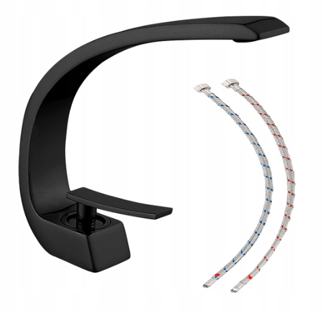 Umyvadlová Baterie Oblouková Černá Do Koupelny