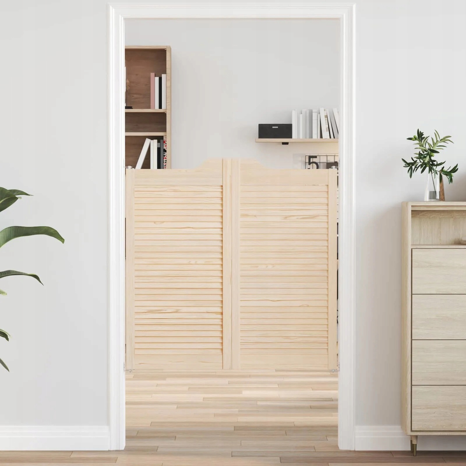 vidaXL Kyvné dveře Přírodní 100 x 50 cm Masivní borovicové dřevo