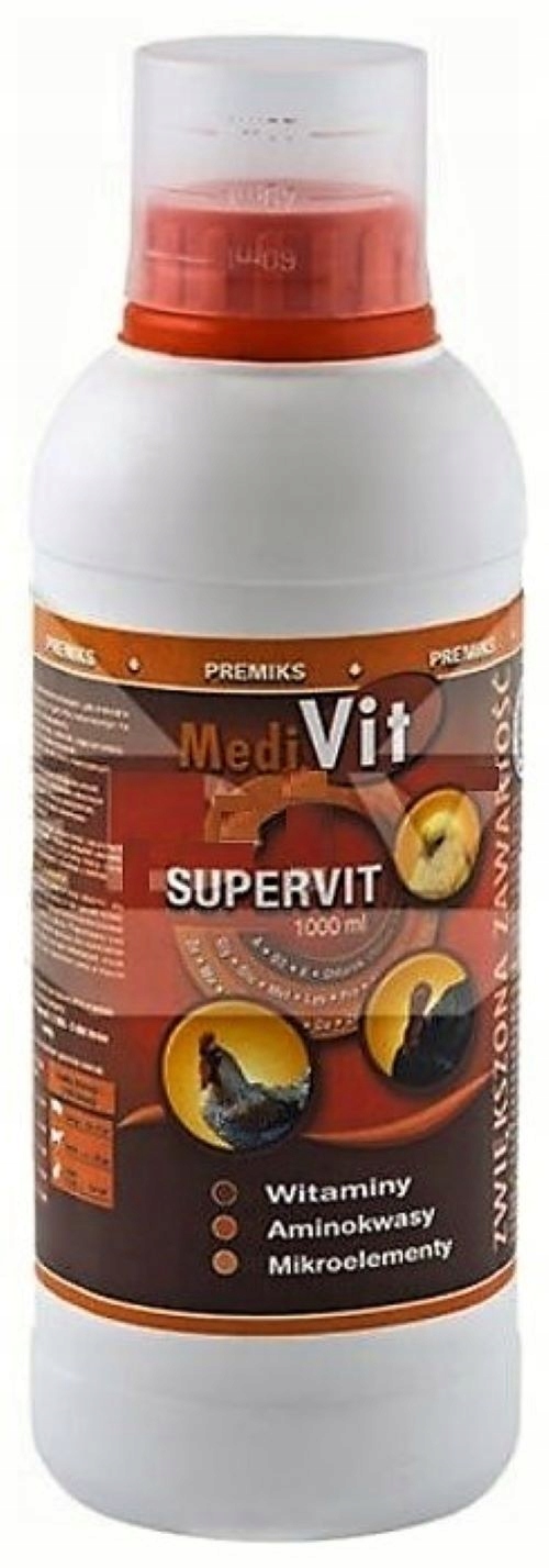 MEDIVIT SUPERVIT witaminy aminokwasy mikroelementy 1L