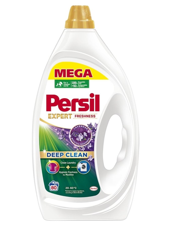 Levně Gel tekutý prací prostředek na barevné prádlo Persil Expert Freshness Lavender 80 praní 3,6 L