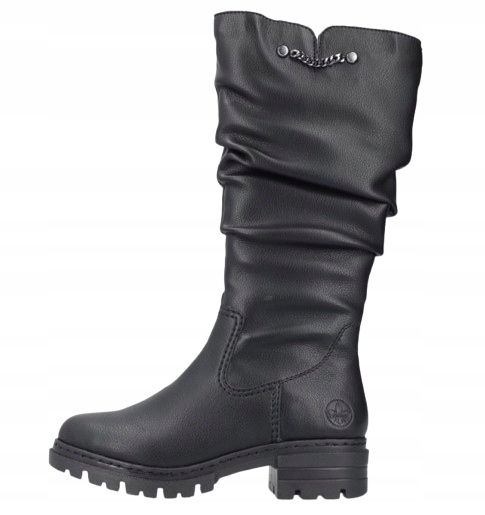 Rieker Dámské Kozačky Černé Na Zip Zimní 41 6AD