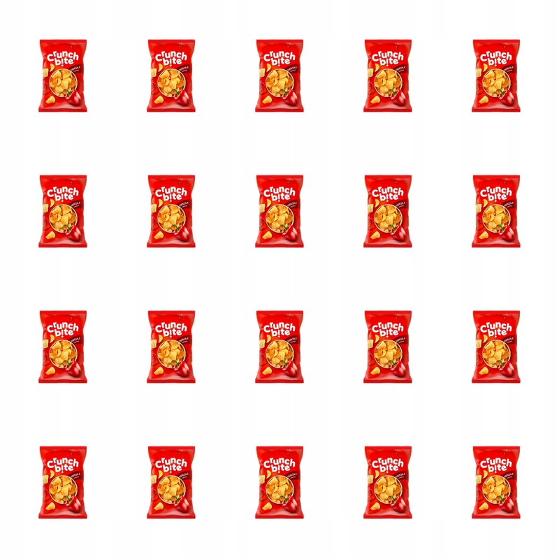 Crunch bite Chipsy ziemniaczane o smaku paprykowym 140 g X20