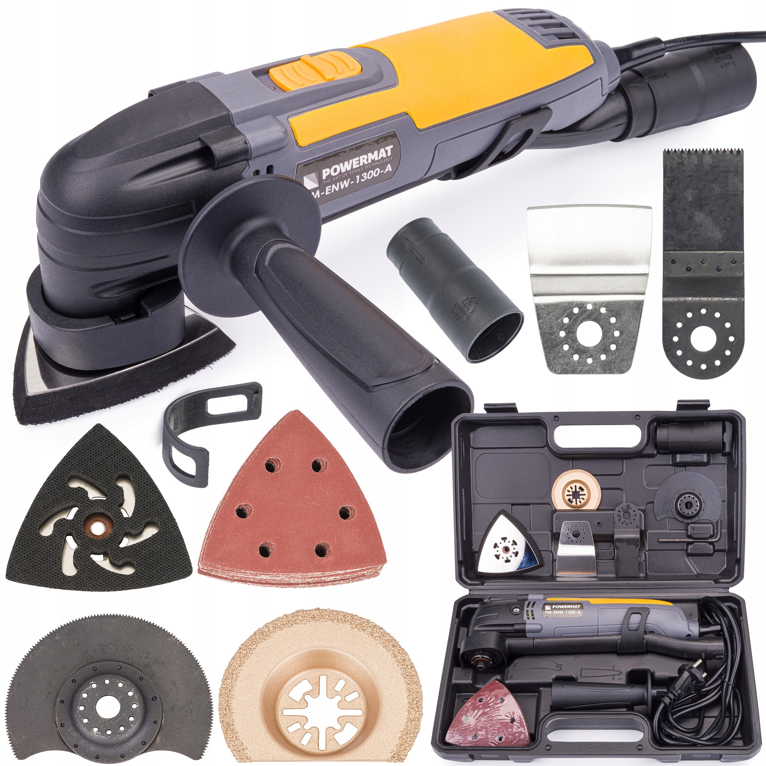 Síťová multifunkční bruska Powermat 1300 W 230 V
