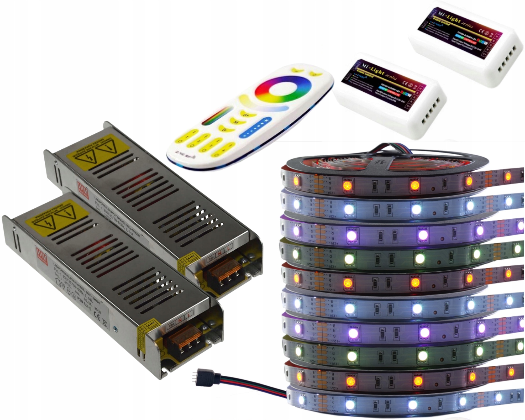 Set Rgb Led pásek 5050 Mi-Light Premium 4Z 50 m