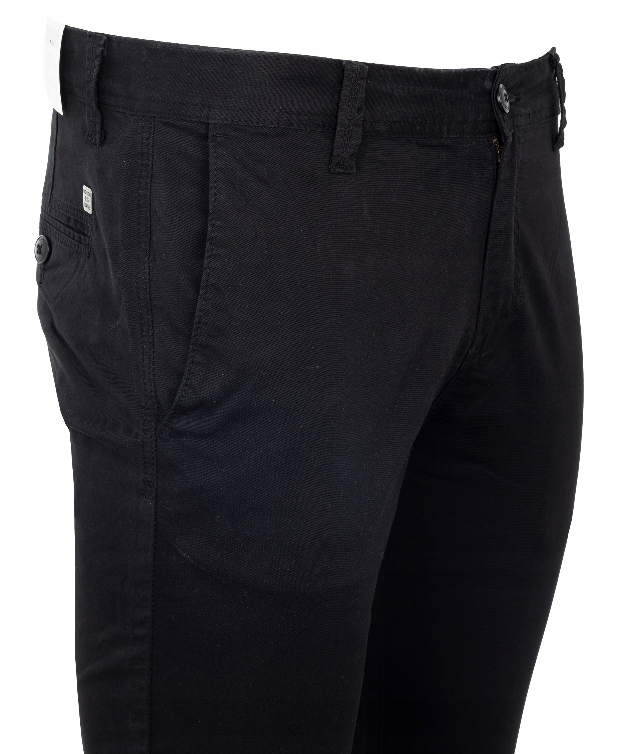 SPODNIE MATERIAŁOWE CHINOSY CZARNE PROSTE W29 Marka inna