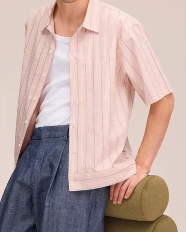 NN.07 Relaxed fit Supima bavlna poplinová košile L