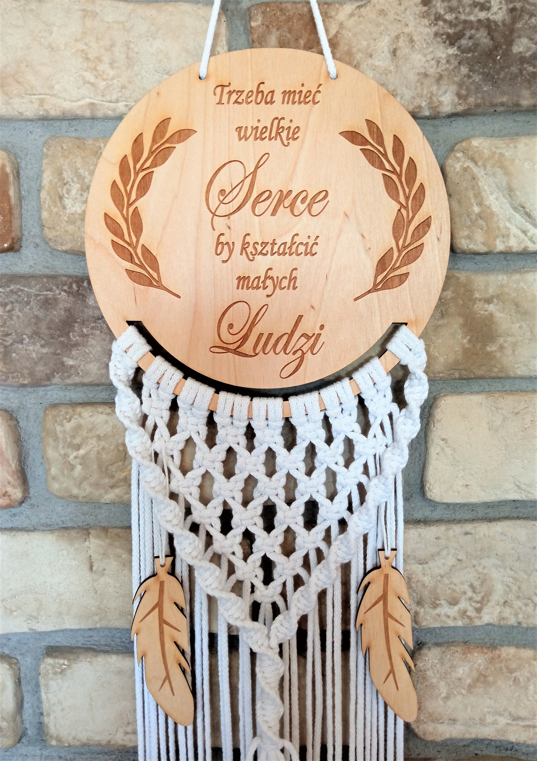 Lapač snů Den učitelů makramé peříčka Dárek Ukončení roku