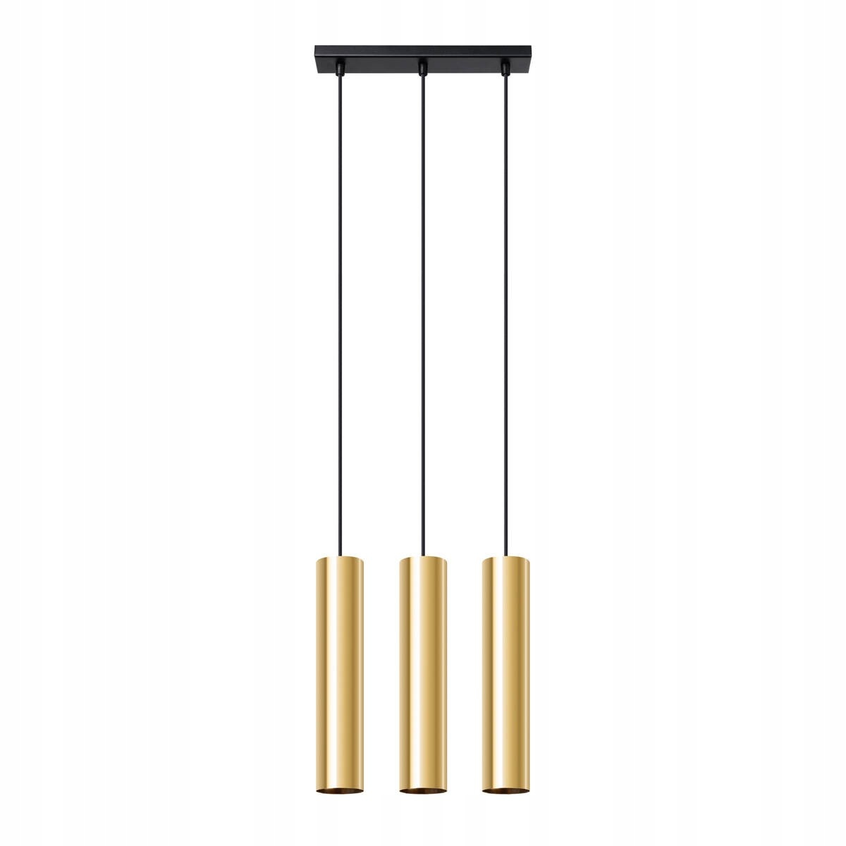 Závesná tubusová lampa trojitá zlatá do kuchyne 3XGU10 Lagos 3L Sollux