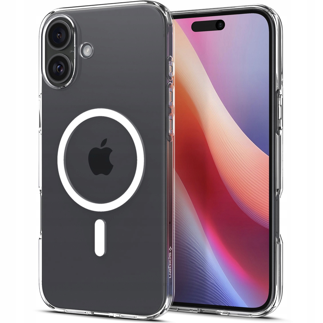 Etui do iPhone 16, Spigen Crystal Flex Mag, lekkie giętkie, case do MagSafe