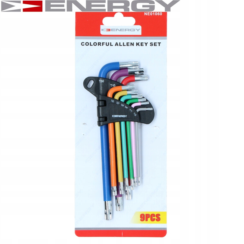 Klucze Torx 9 Elementów Kolorowe