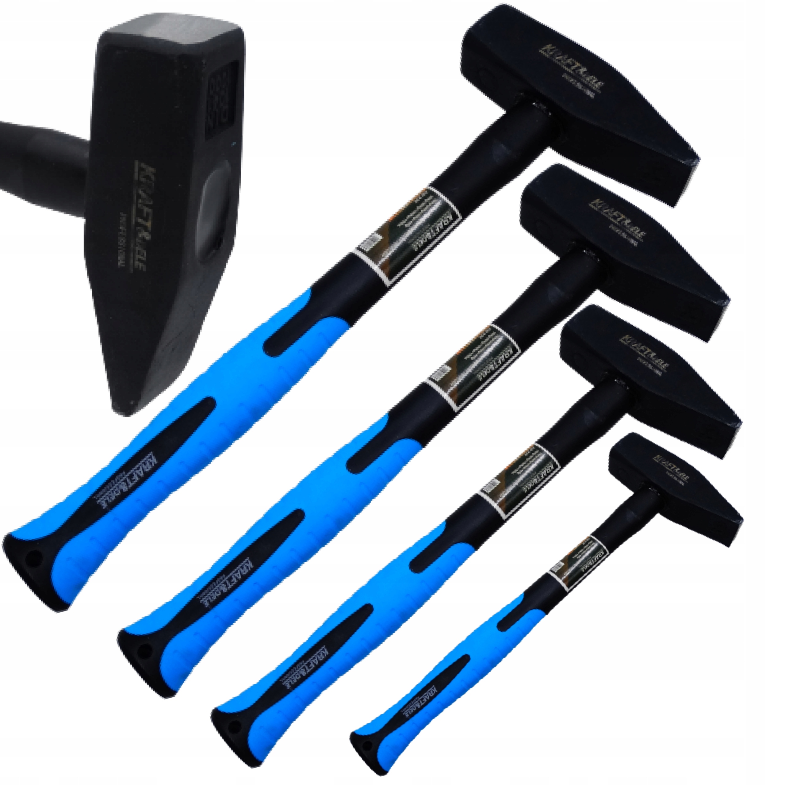 Zestaw młotków młotki młotek ślusarskich Fiberglass 4sztuki KD231