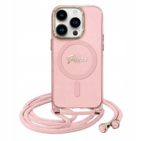 Guess GUHMP16SHCTSGNSP iPhone 16 6.1" růžový/pink hardcase Crossbody Co