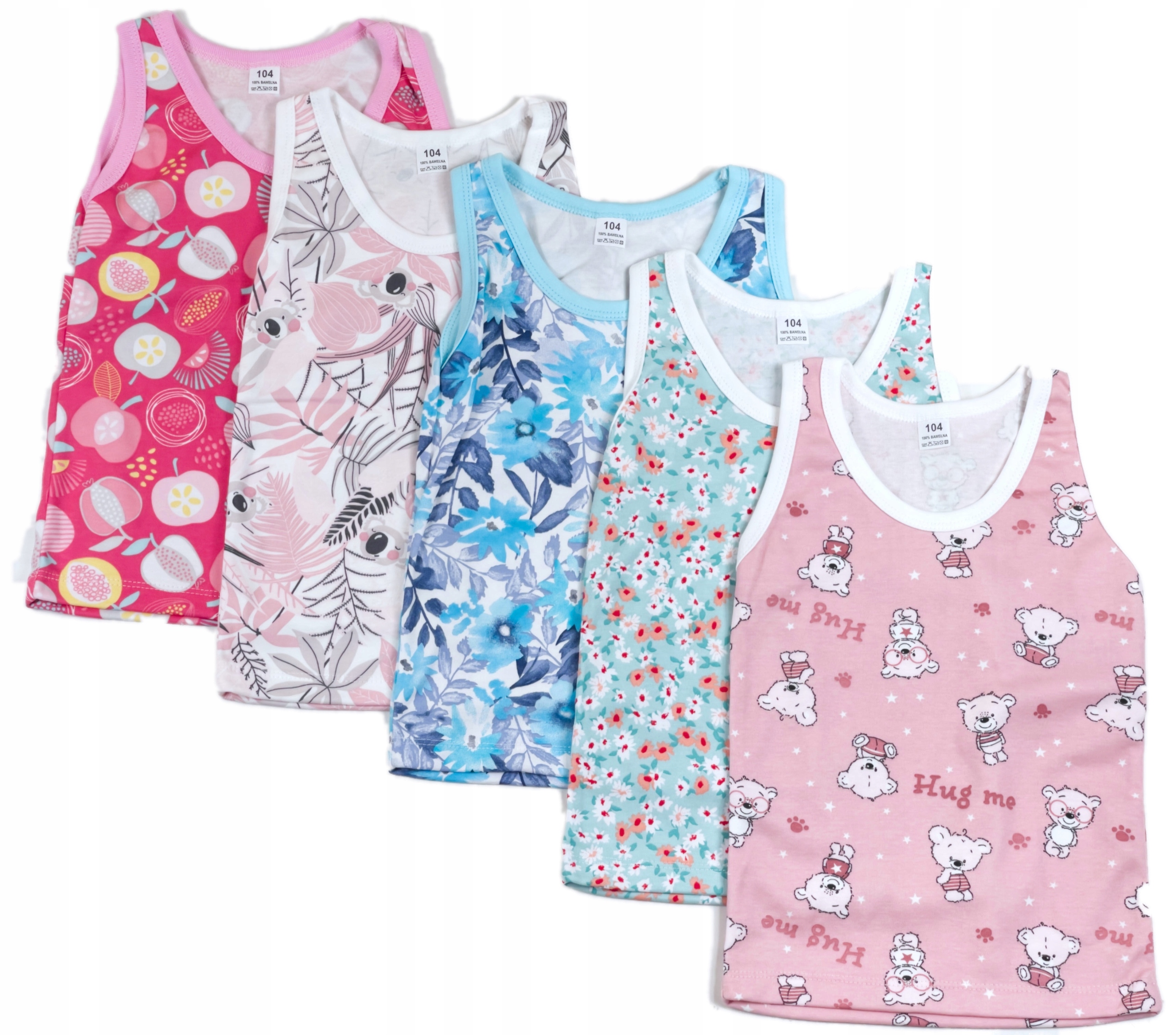 

Podkoszulek 5 pack Podkoszulka na Ramiączka 134