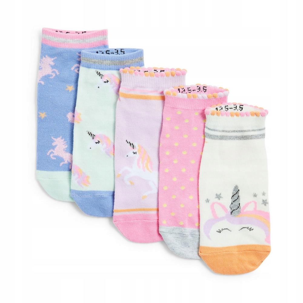 

Stopki skarpetki Primark 26-30 5pak 3-6 l Unicorn