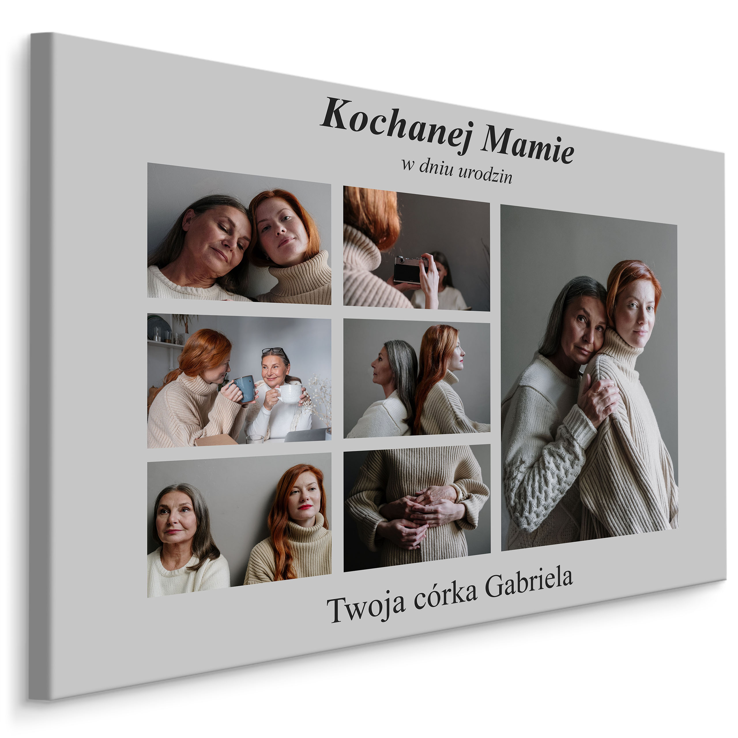 

Foto-obraz na Płótnie Kolaż z Twoich Zdjęć 40x50