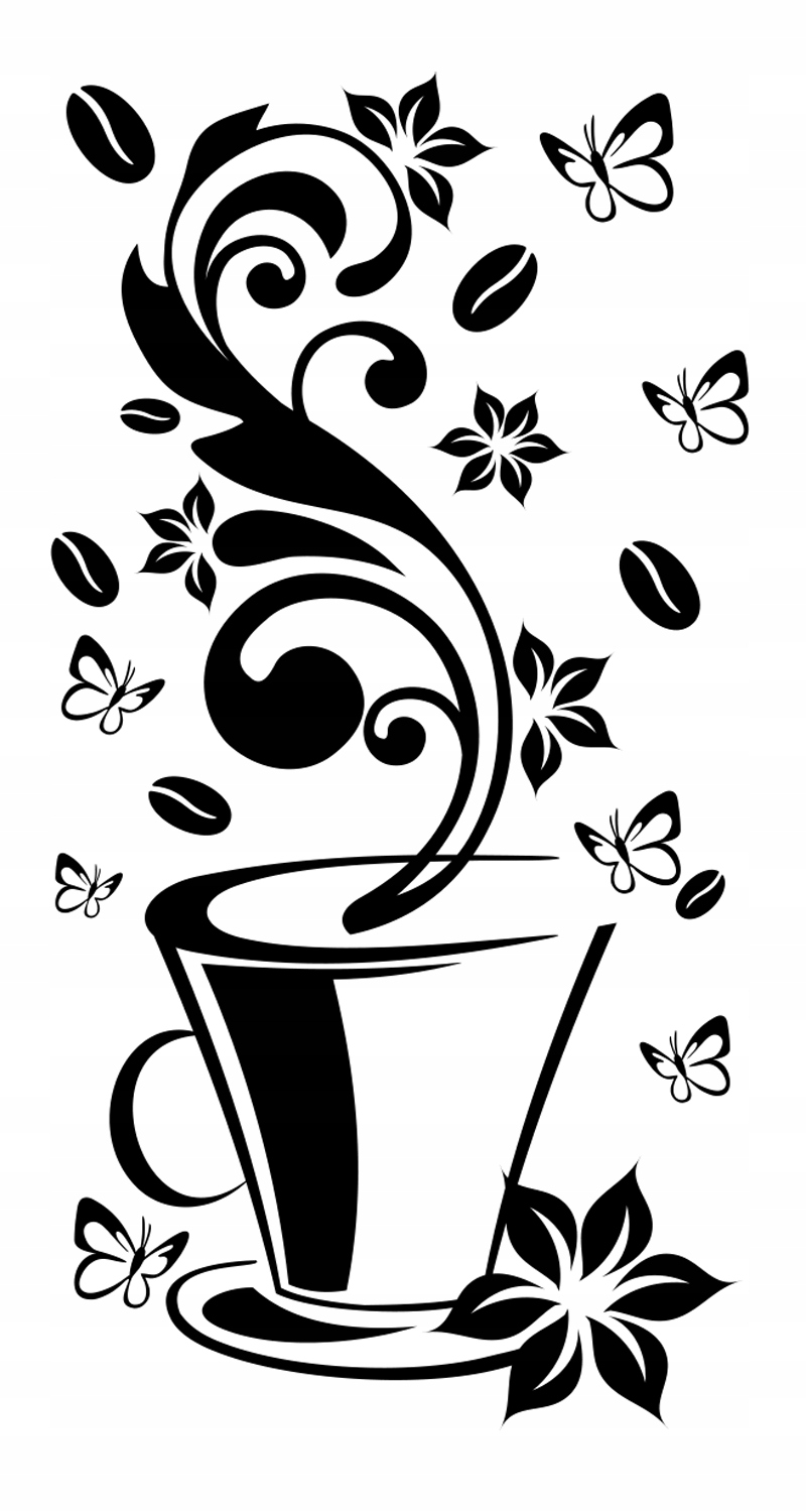 

Naklejki na ścianę Motyl 100x50 Kwiaty DK115