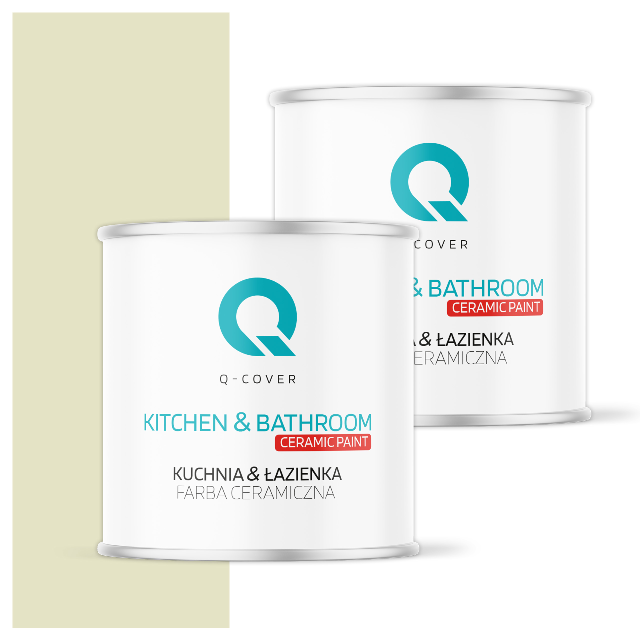 Farba do kuchyne a kúpeľne Umývateľná 2L Hlboká matná Biela rozbitá na hráškovú