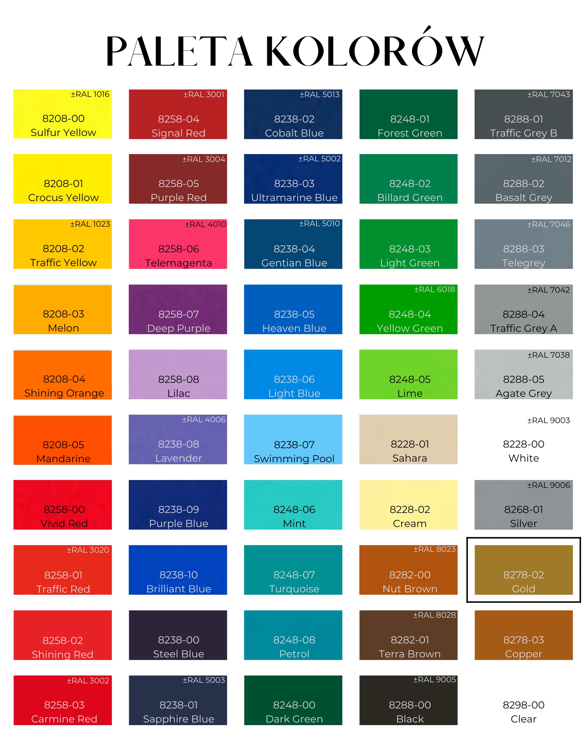 FOLIA OKLEINA MEBLOWA NA MEBLE ZŁOTA MATOWA 50cm Motyw inny