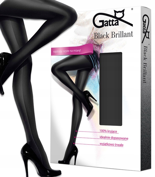

Black Brillant Gatta rajstopy jak legginsy r 2