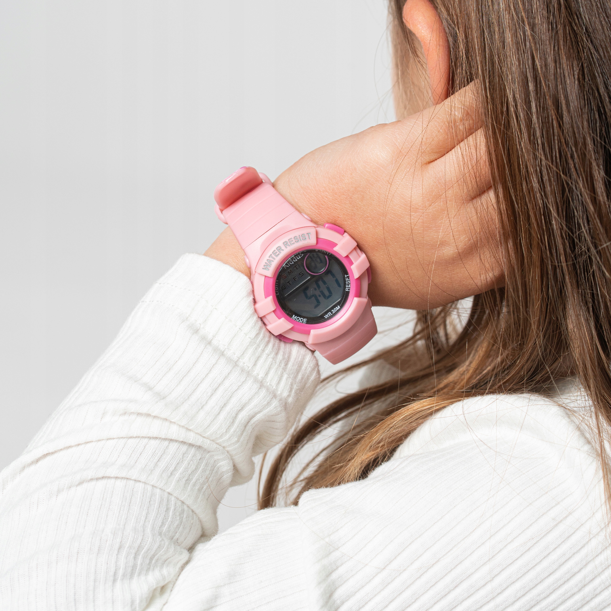 Zegarez cyfrowy Kiddus - Różowe serca Marka Inna marka