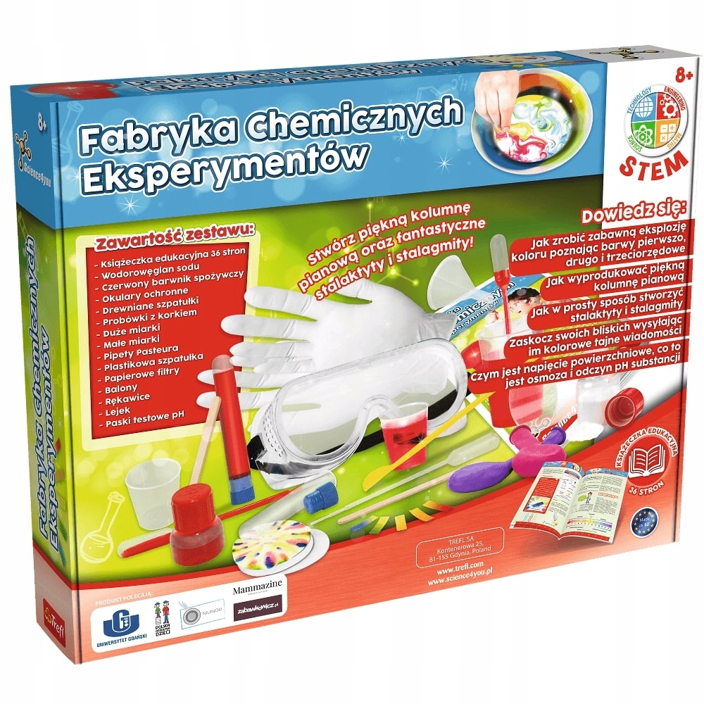 SCIENCE 4 YOU FABRYKA CHEMICZNYCH EKSPERYMENTÓW Stan opakowania oryginalne