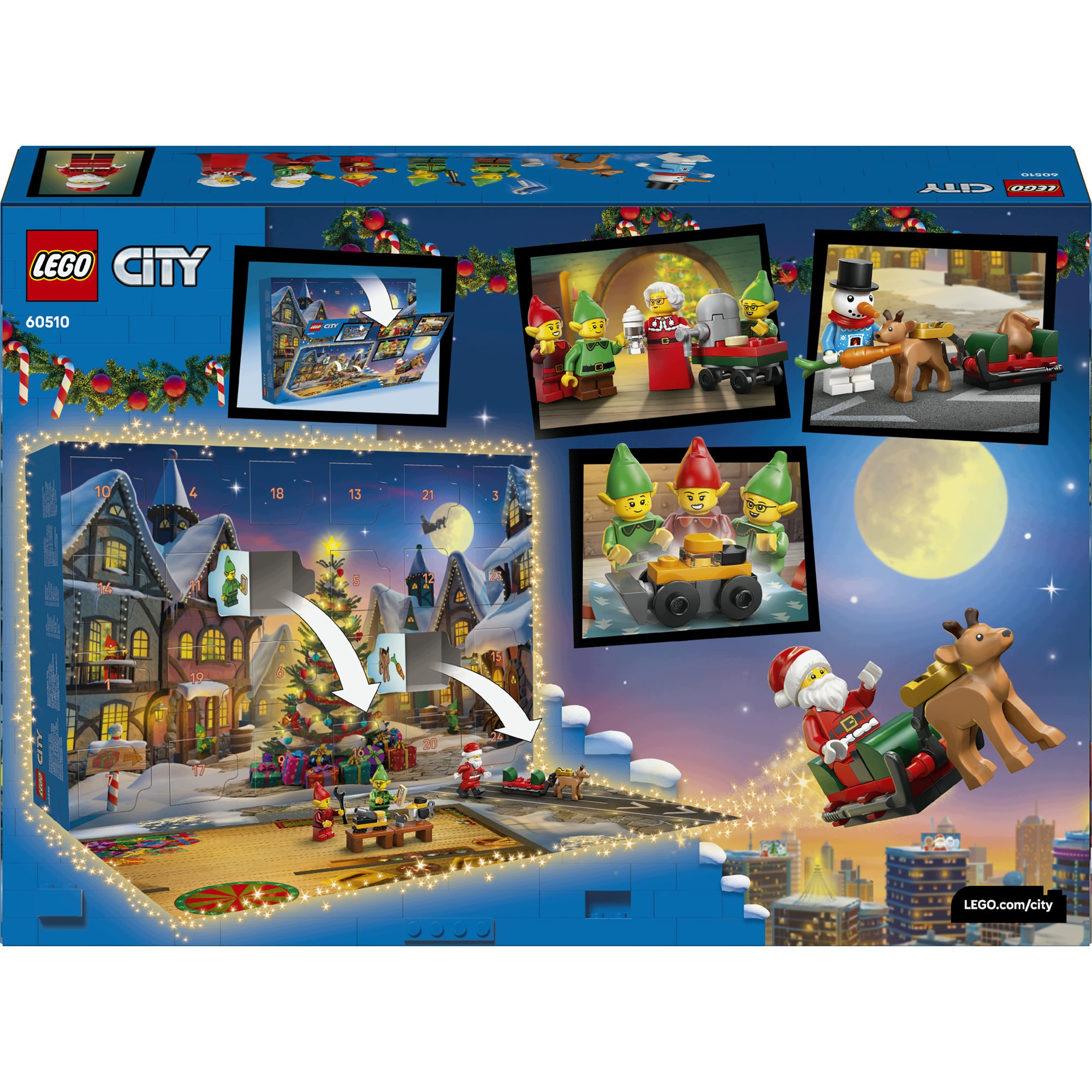 Адвент-календарь LEGO City 60510 2026, 252 детали и 7 минифигурок, от 5 лет — фото 7