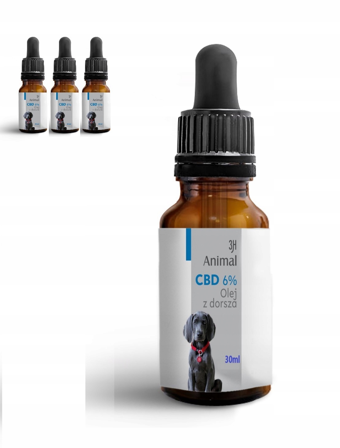 Levně Cbd 6% Konopný Olej Pro Střední Psy Psa 30 ml