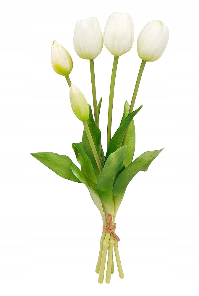

Tulipan sztuczny Tulipany Bukiet 5 sztuk Biały