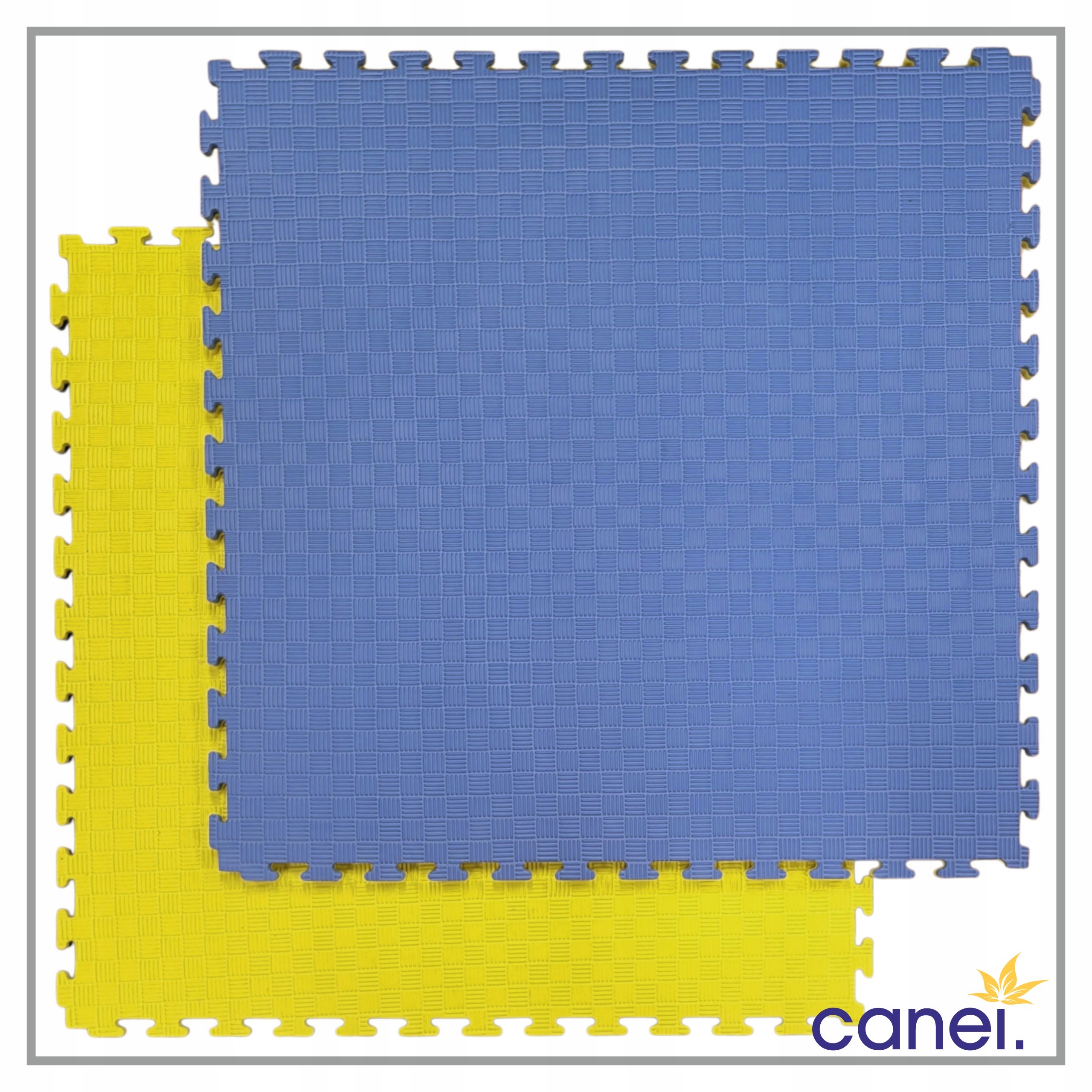 PUZZLE PIANKOWE FITNESS na PODŁOGĘ - MATA PIANKOWA GRUBA 2,5 cm - DUŻA 1m² Długość 100 cm