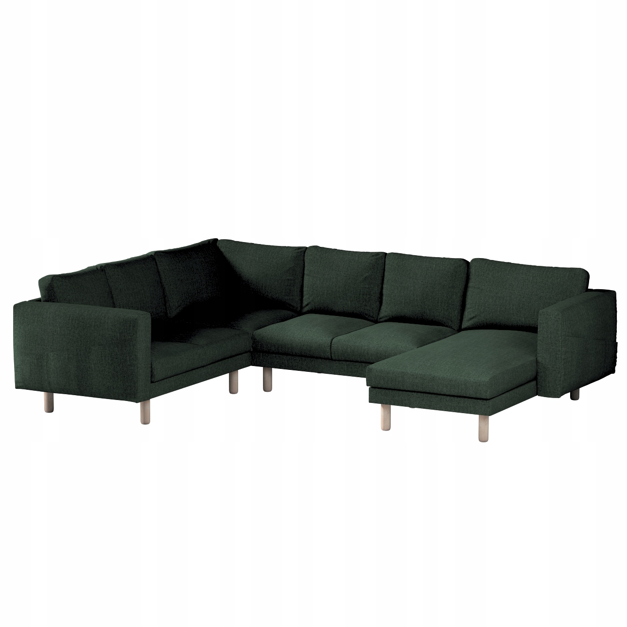Dekoria potah na 5místnou pohovku Norsborg Ikea, zelený