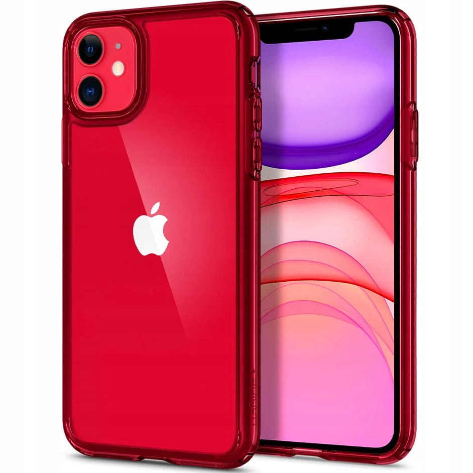 Силиконовый чехол на айфон 13. Ultra Hybrid чехол Spigen для iphone 11. Apple iphone 11 Red. Чехол Apple iphone 11. Spigen iphone 11 красный.