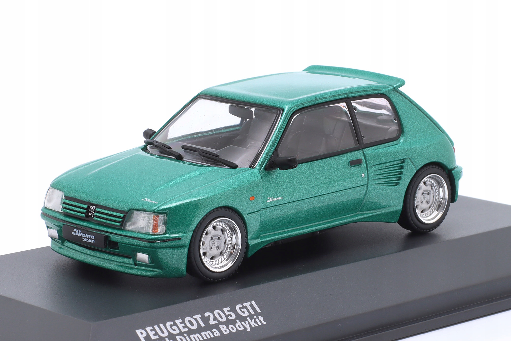 Peugeot 205 GTi Dimma Bodykit 1992 Fluorit Green Solido 1:43 1/43 S4310807