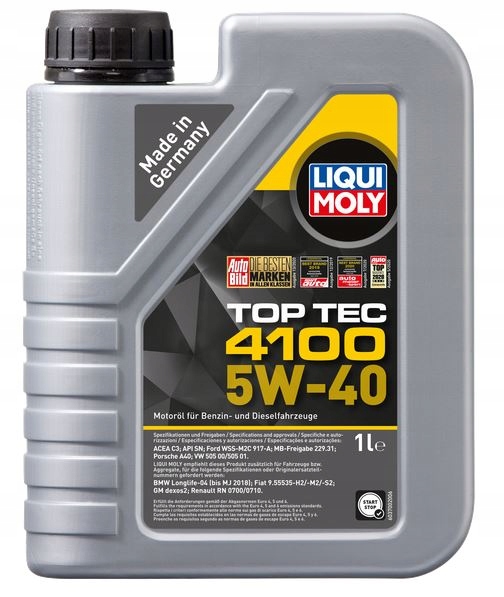 

Olej silnikowy syntetyczny Liqui Moly Top Tec 4100